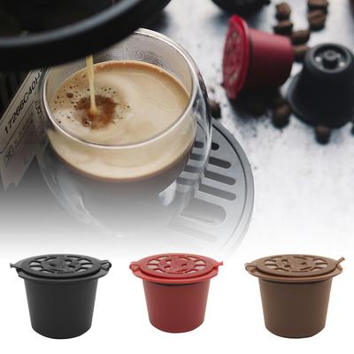 New 3Pcs Refillable Reusable Coffee Capsule Filters for Nespresso Machine Comes with a Spoon and a Brush