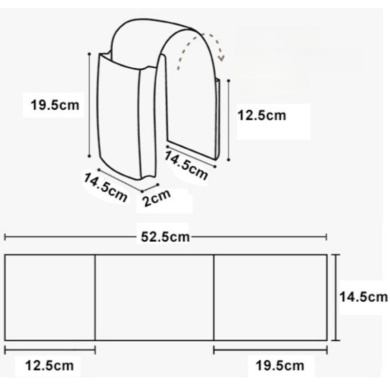 Multipurpose Cotton Linen Hanging Bedside Storage Bag Sofa TV Remote Control Desk Organizer Pockets Bed Holder Pockets
