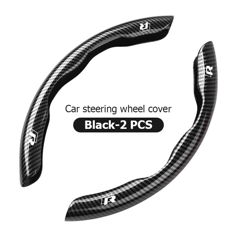VFHJQ1 Half Pack Car Steering Wheel Non-slip Cover Auto Protector For Volkswagen VW Golf Jetta Passat Mk4 Mk5 Mk6 CC B5 B6 B7 Golf 4