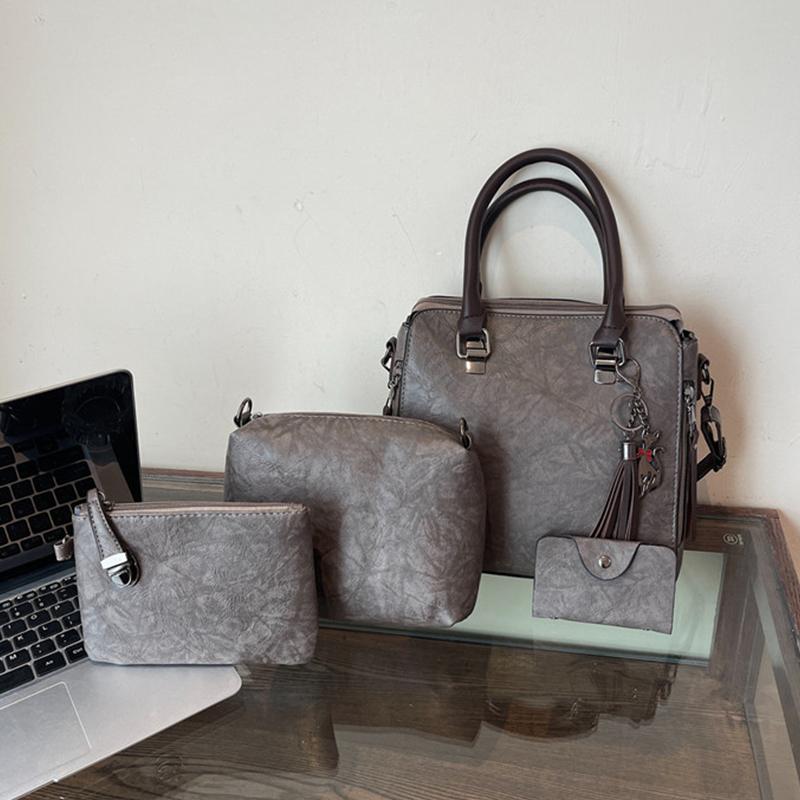 Luxury Brand 4 Psc/set Women's Handbags Large Capacity Crossbody Bag Ladies PU Leather Tote Fashion Shoulder Bags MIT