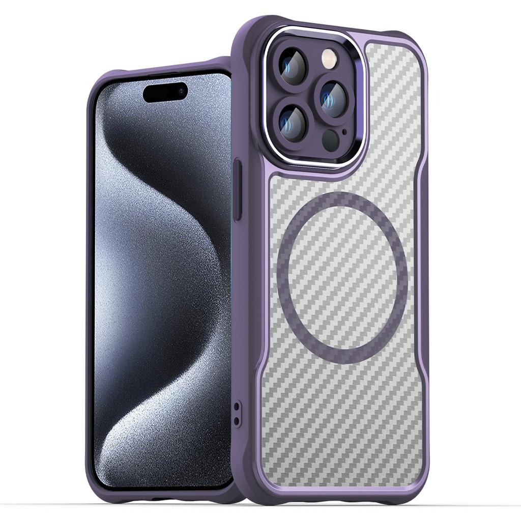 For iPhone 15 Pro Magnetic Case Compatible with MagSafe TPU+PC Phone Cover
