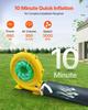 Inflatable Nightclub, 5.4 X 5 X 4.2 M Inflatable Party Tent with 680W Blower & Sandbag, Ventilated Blow Up Night Club with 2 Windows, Air Cube House