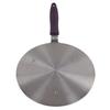 Induction Adapter Plate Stainless Steel Heat Diffuser with Purple Handle Kitchen Accessories for
