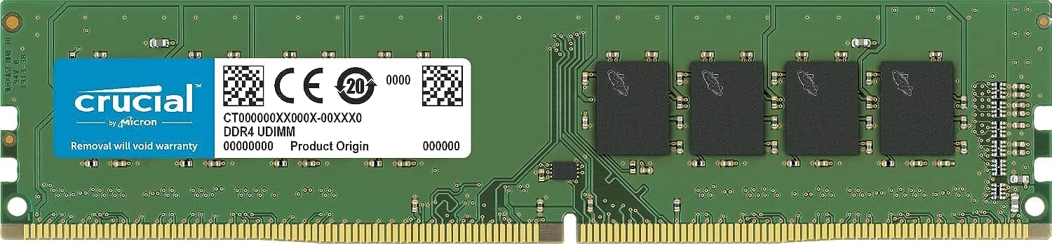

Crucial Desktop Additional Memory 16GB DDR4 CL19 UDIMM 288pin CT16G4DFRA266 (16GBx1) 2666MT/s (PC4-21300)