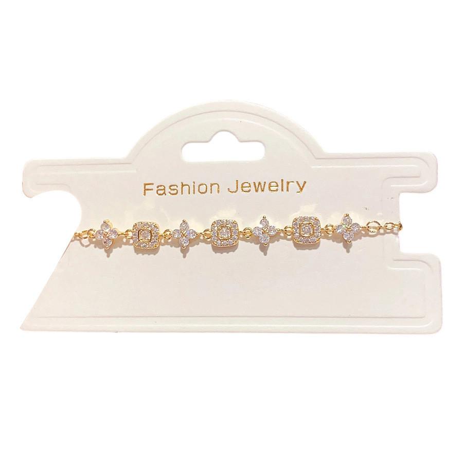 Floral Jewelry Bracelet With Gold Plating For Women Gift Occasion