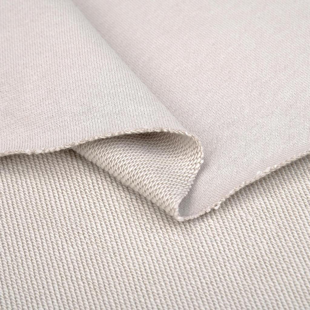 Thickened Pure Cotton Terry Sweater Fabric for Autumn/Winter (380g) - Combines Trendy Combed Cotton and Knitted Design.