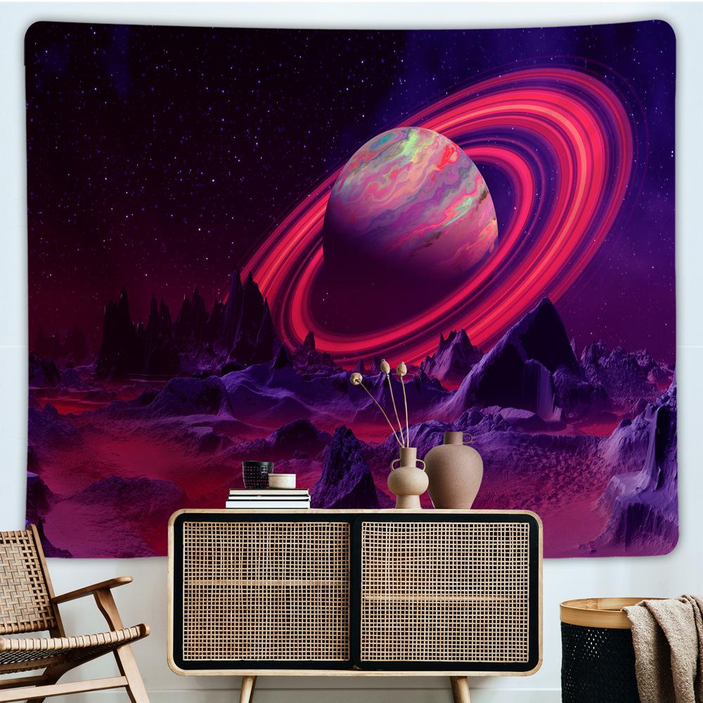 VIKAMA Cyberpunk Neon Cartoon Print, Washable Tapestry, For Living Room, Bedroom, Study Room, Party Home Decor Hanging Cloth