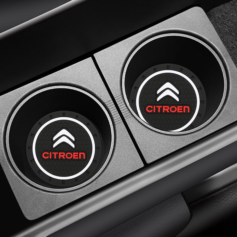 1/2ks Horký výprodej Podložky pod hrnky do auta Podložky do držáku na nápoje Protiskluzová podložka pod hrnek Příslušenství Pro Citroen C4 C5 C3 C2 C1 C4L C6 Picasso Saxo VTS