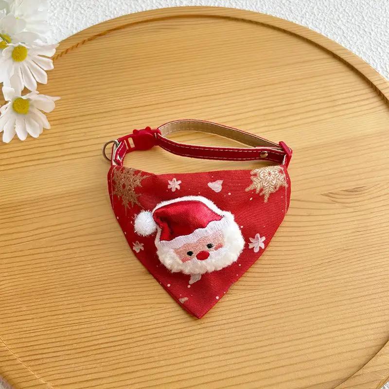 Christmas Cat Collar Red Green Plaid Bow Knot Collar Adjustable Bow Collar with Bell for Cats Xmas Dress-up Photo Shoots Prop