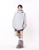TOWYYO Turtleneck Hoodie with Star Zipper Solid Long Loose Plus Sizes Voluminous Ninja Winter Women's Harajuku-Style Decoration, Closure, Color,