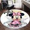 Personalized M-Minnie Round Chair Office Rug - Perfect for Mat, Office Chair & More - Ideal Gift for Birthdays and Holidays