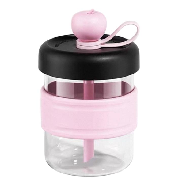 

Practical Plastic Cold Brew Maker With Presses Ice Function Office Cold Brew Coffee Cup for Home and Travel розовый