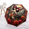 1 PC Automatic Folding Umbrella - 3D Butterfly Pattern, Portable & Foldable Design with 8 Ribs, Christmas Birthday Gifts