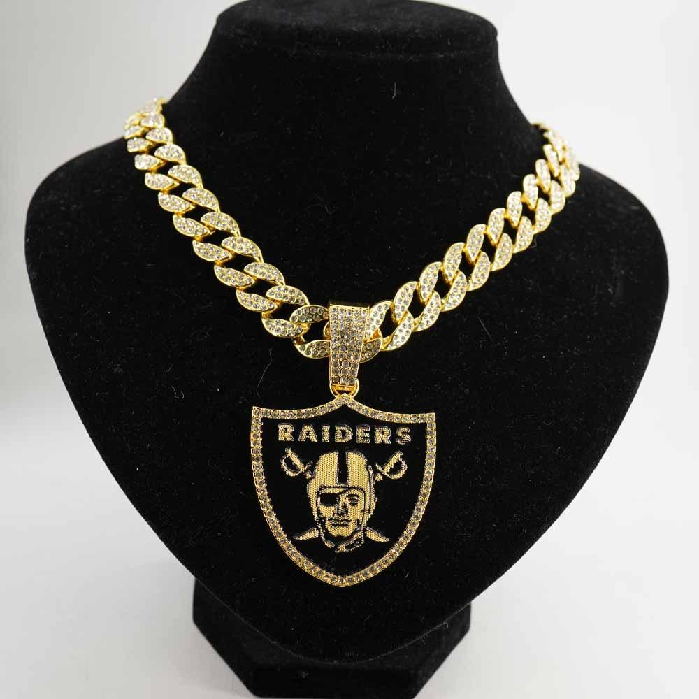 Pendentif Collier Champion de Rugby d'Assaut, Accessoire Populaire Hip-hop Danse de Rue Européen et Américain, Collier en Alliage