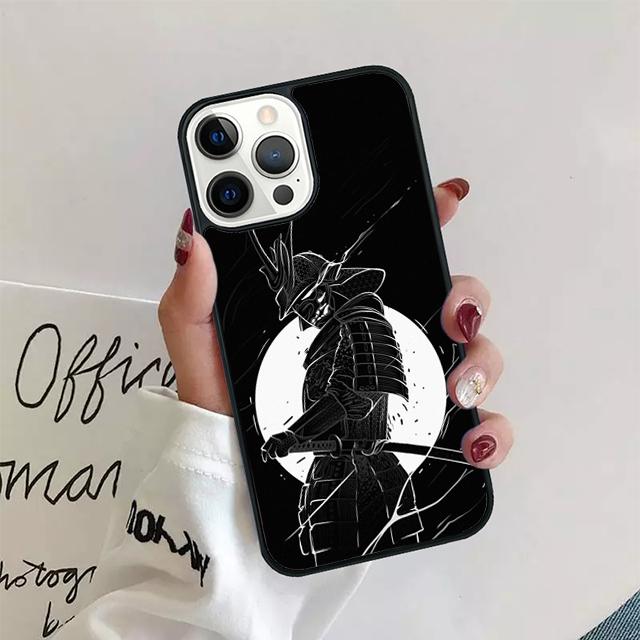 Japanese Samurai Phone Case For iPhone 11 12 13 14 Pro Max Mini Cover For iPhone X XS Max XR 5 6 7 8 Plus Coque