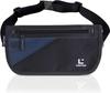 LiberFlyer SECURIPO Security Pouch with Unique Double Pocket and Smart Passport Skimming Water for Men and International Travel and Navy Striped