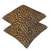 Leopard Print 2 Pcs Square Pillowcase Pillow Cover Cushion Decor Comfort Throw Pillow For Home Sofa
