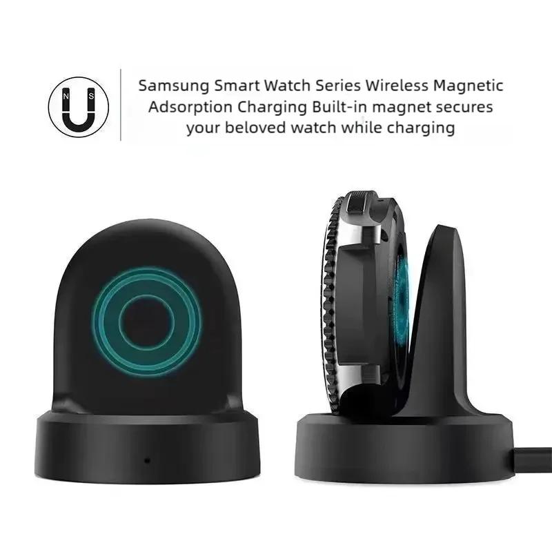 Wireless Fast Charger Base For Samsung Gear S2 S3 S4Frontier Watch USB Charging Cable For Samsung Galaxy Watch SM-R800 R810 R815