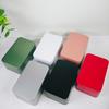 Rectangular Tea & Candy Tin Box - Handmade Pastry Storage with Postcard Slot