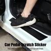 Universal Car Door Sill Sticker with Scraper Anti Scratch Carbon Fiber Self Adhesive Car Door Decal for Car B9Q1