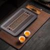 Bandeja de Té de Bambú Portátil Hogar Mesa de Té Kungfu Accesorio de Juego de Té Sencillo Oficina Hogar
