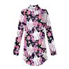 Tee Shirts For Women Fall Casual Long Sleeve Shirts Sweatshirt Vintage Printed High Neck Top Pullover