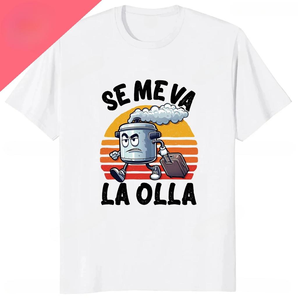 Me Suda El Nabo Women's Short Sleeve Printed T-shirt Funny Spanish Jokes Vintage Soft Casual Tops Women Clothing Graphic Tshirts