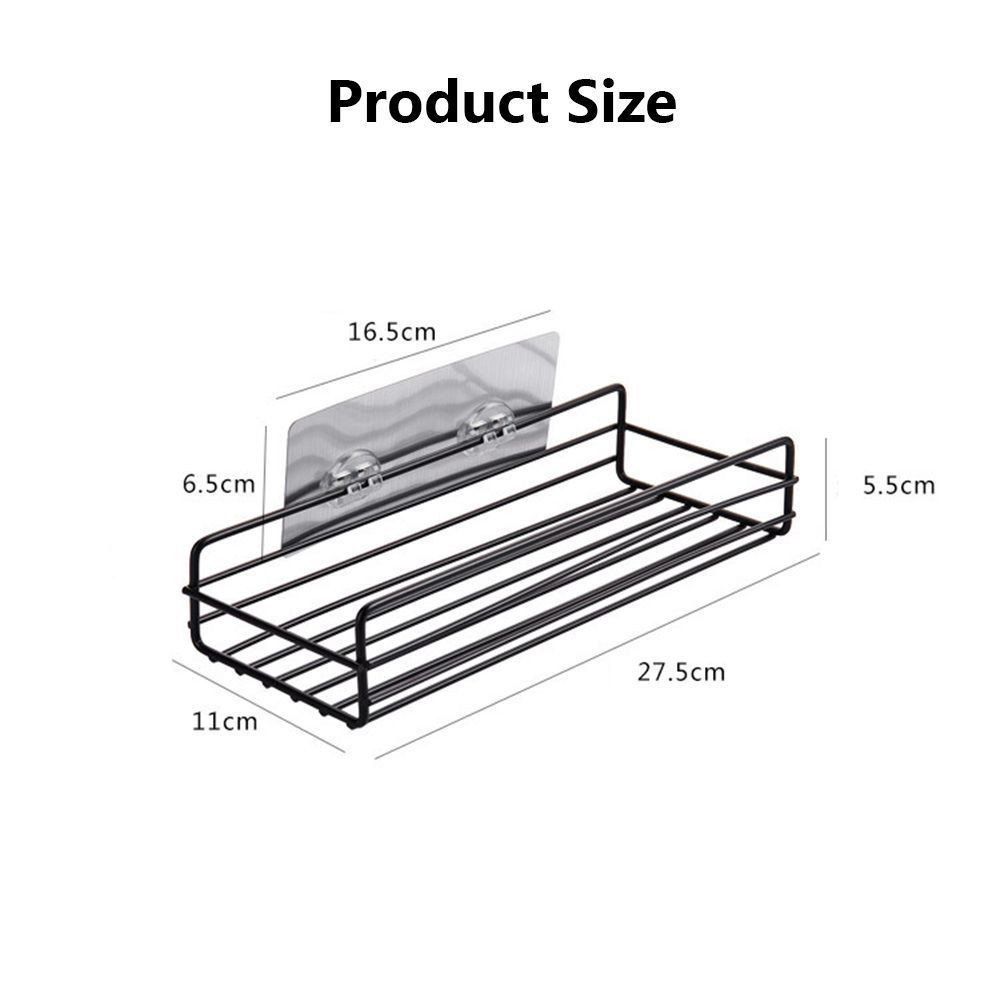 Caddy Rack Corner Frame Shower Black Shelves Bathroom Storage Rack Kitchen Supplies Organizer Shelf