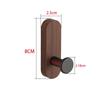 6pcs Self Adhesive Mounted Walnut Wood Wall Hooks for Hanging Coat Towel Clothes Blanket Hat Backpack Robe Entryway Key Holder
