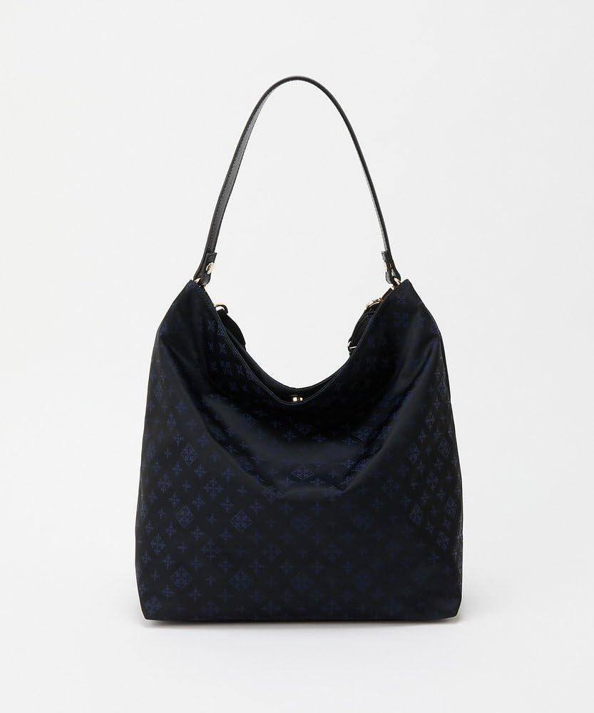 Russet Monogram Nylon Jacquard Vertical 2-Way Shoulder Bag RUZ1052222A0013 Free Size Navy