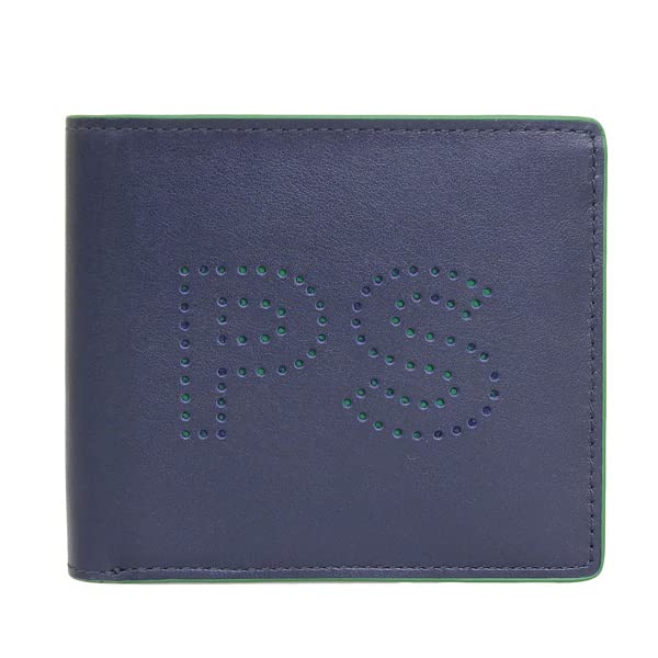 Bifold Wallet Leather Brand M1A4833 M2A6078 M2A7395 X [Paul Smith] Men's (Navy Green/Navy) [Item]