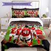 Arsenal Bedding Set Breathable Duvet Cover with Pillowcases Decorative Bed Linen for Bedroom Home Decoration Birthday Gift