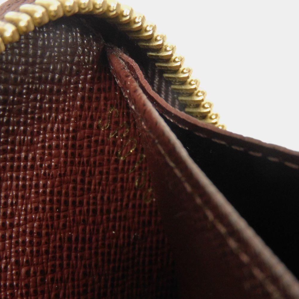 Used LV Circle Bordeaux Zip Around Monogram Wallet (12564, M67234, 7940) In White and Brown, Unisex from Japan AUTHENTIC