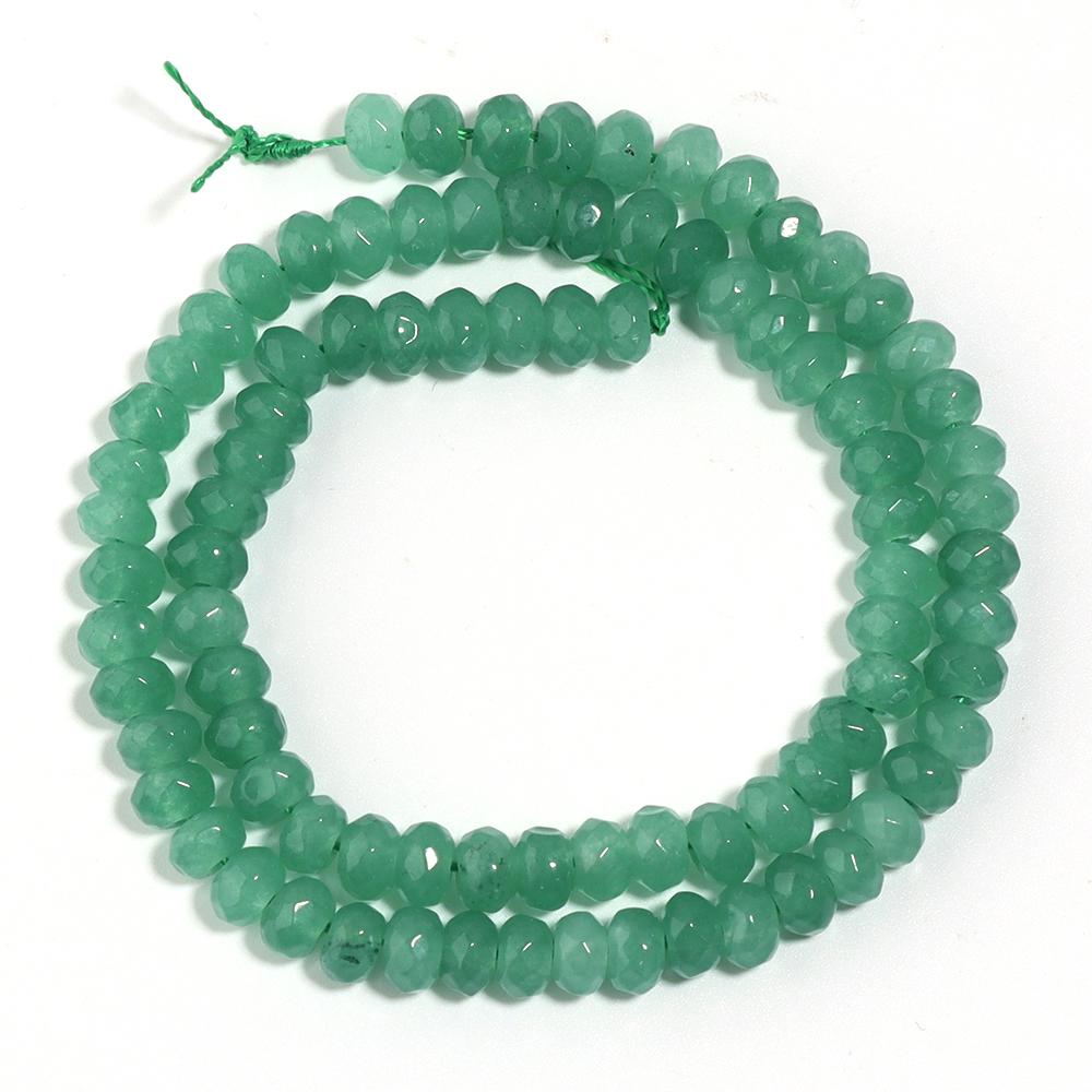 1 Strand 6x4mm Faceted Abacus Beads Colorful Natural Stone Beads Loose Bead For Jewelry Making DIY Loose Beads Bracelet Necklace