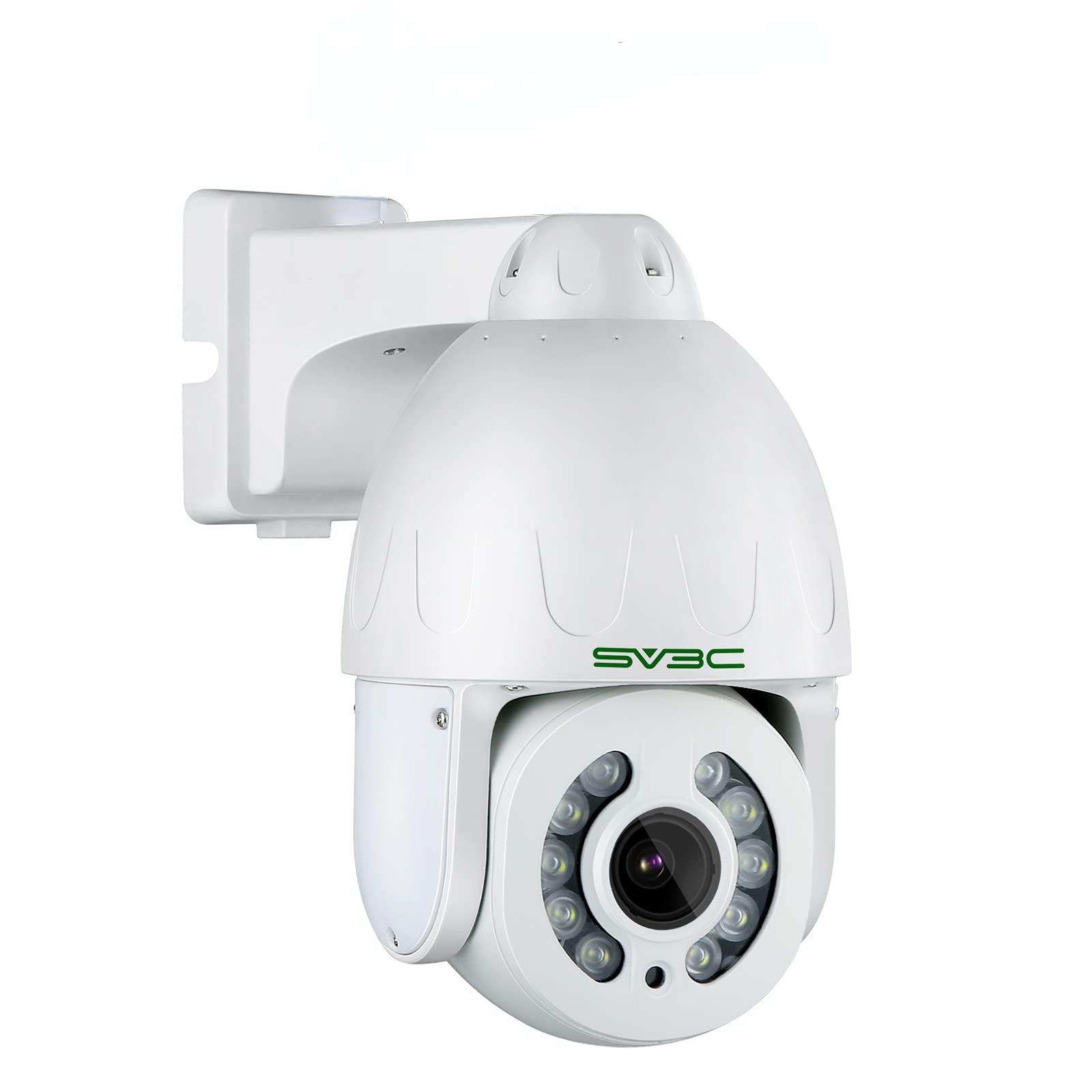 

Камера відеоспостереження SV3C POE Outdoor 5 мегапікселів PTZ 5x оптичний зум Камера спостереження ONVIF Автоматичне відстеження Виявлення людини Світловий колір тривоги білий