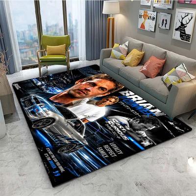 Fast and Furious Racing Car P-PAUL-WALKER NonSlip Rug for Living Room,Bedroom,Playroom,Kitchen,Prayer Floor Mat Decor Rug Gift