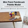1/12 Puppenhaus Mini Pigmenttube Pinsel Palette Modell Puppenhaus Zeichenzimmer Kunstbedarf Dekoration Puppenhauszubehör