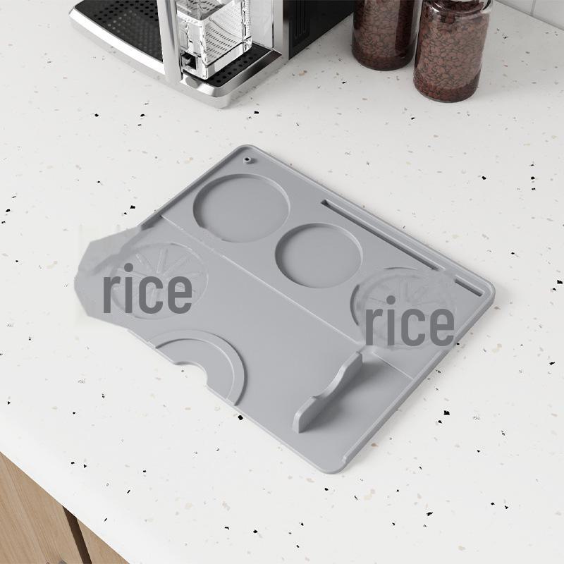 Silikonová podložka pod kávovar - Žáruvzdorný barový tác a ochranná podložka pro lisování kávy