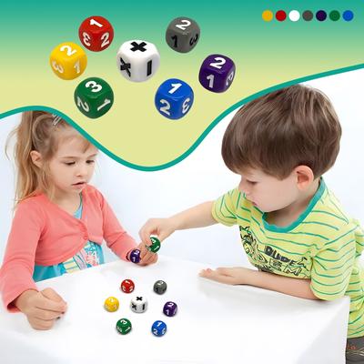 123 Würfel Puzzle Spielzubehör, Vorschulische Bildungsmaterialien, Numerisches Arithmetik Set