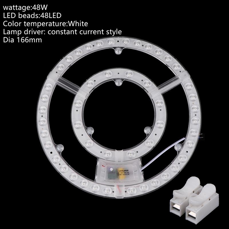 1 Sada 12W 18W 24W 36W 48W LED Panel Panelové Světlo Náhrada Stropní Ventilátor Nástěnné Svítidlo Kulatý Modul 220V LED Stropní Světlo Modul