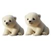 Yousheng Polar Bear Plush Doll 21/28cm Lovely Family Stuffed Placating Toy Soft And Cuddly Plushie Gift for Children