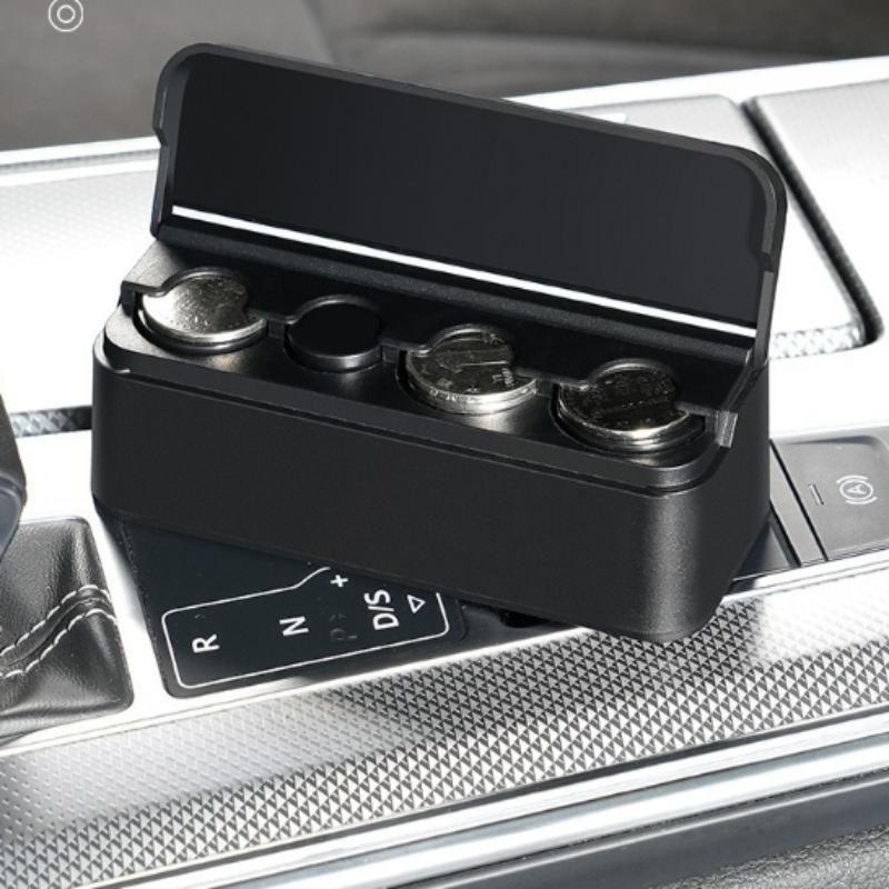 Car Coin Storage Box, Mini Change Storage Box, Used To Organize Coins, Suitable For Most Cars