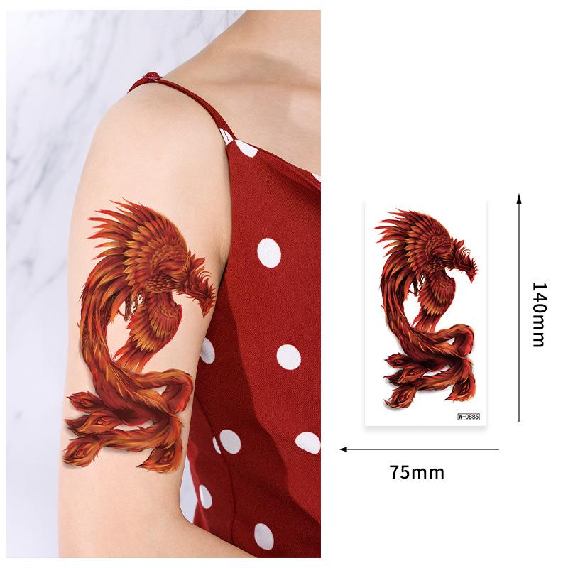 Pegatina de Tatuaje de Dibujos Animados Impermeable Simple Alfanumérica Tatuaje Temporal Desechable