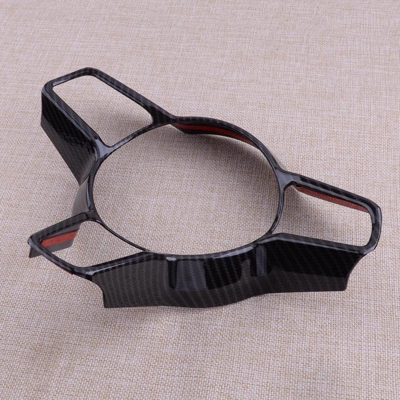 Carbon Fiber Style Steering Wheel Cover Trim Fit for Porsche Panamera Macan Cayenne 718 911 918