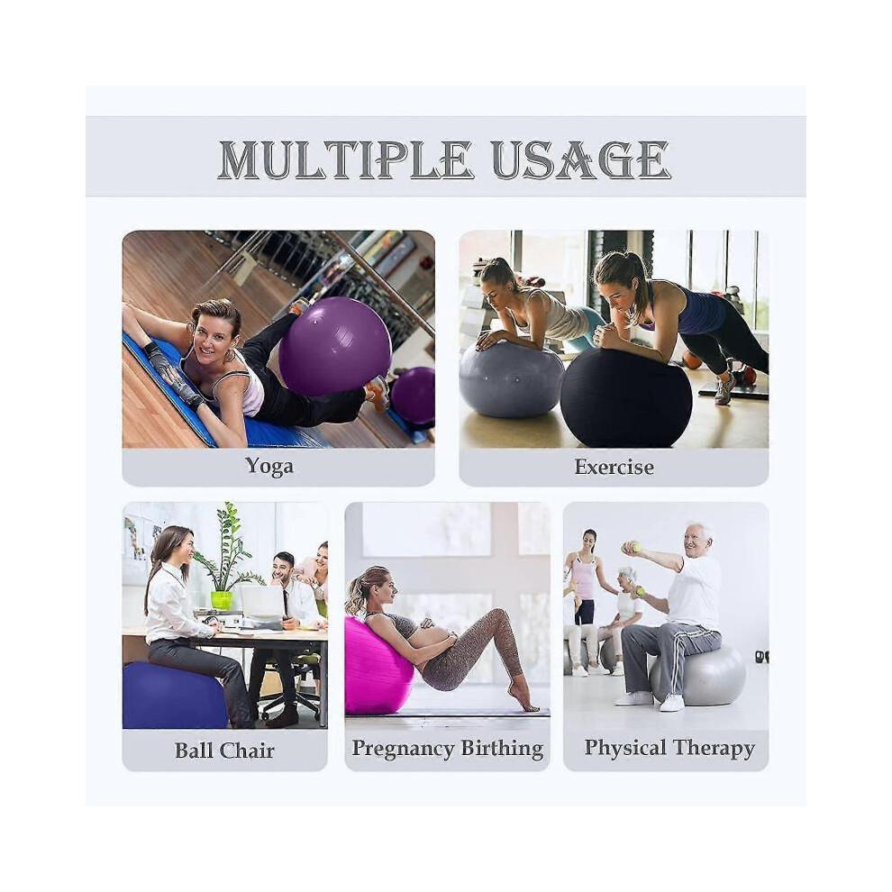 Exercise Ball Extra Thick Yoga Ball Chair for Office & Home & Gym