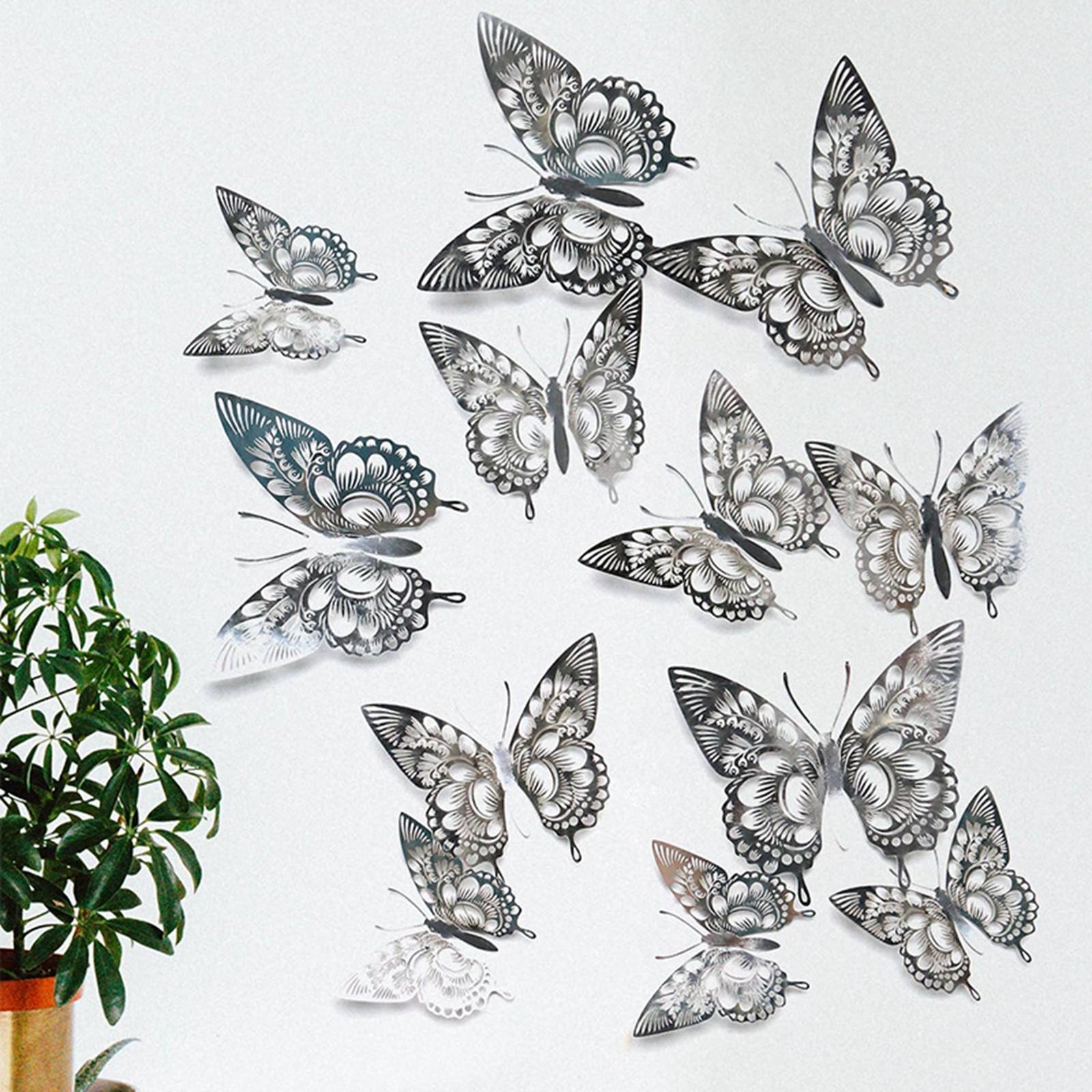 

Порожнистий метелик Diy Pearl Paper Simulation Butterfly Multicolor срібний