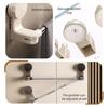 Wall-Mounted Suction Cup Towel Rack Waterproof Shower Slipper Hanger Bathroom Towel Rod  Kitchen