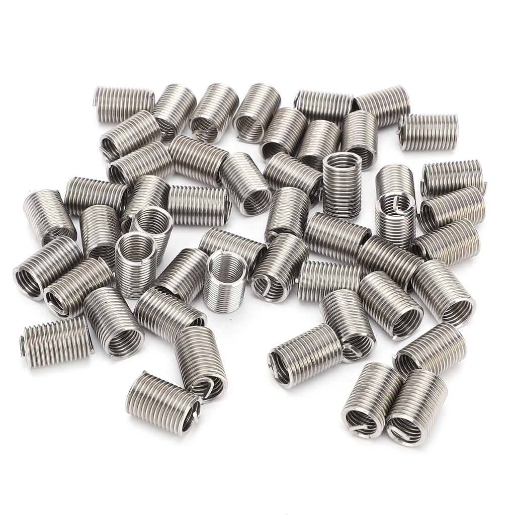 50Pcs Wire Thread Insert Sleeve Bushing Screw Protective Coil Screw Repair Nut Kit M10 X 1.52.5D