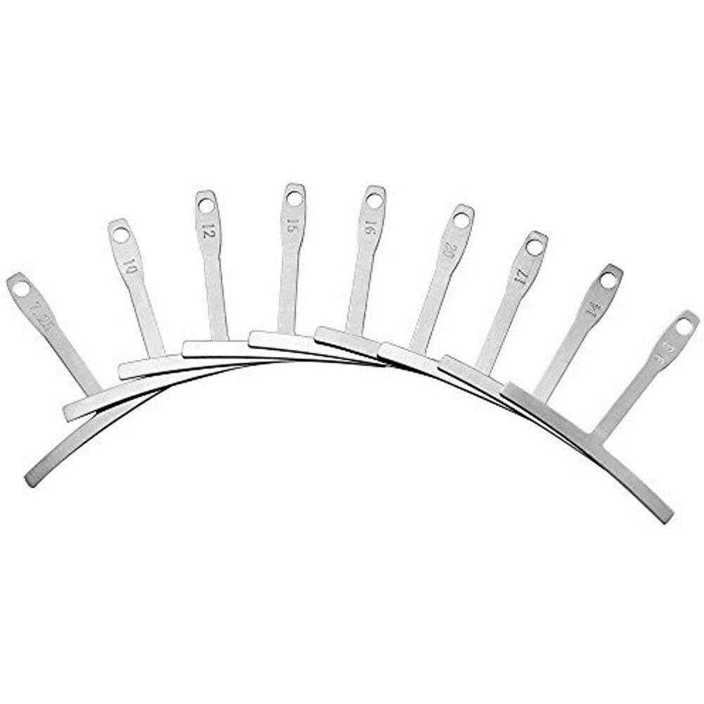 9 Pcs/set T-Shaped Guitar Caliper Ruler String Radius Curve Gauge Ruler Guitar Tool