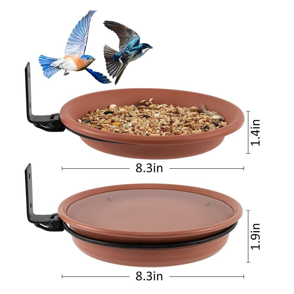 Hanging Creative Adjustable Outdoor Bird Feeder Pet Water Feeder Bird Food Trays Bird Bath Bowl